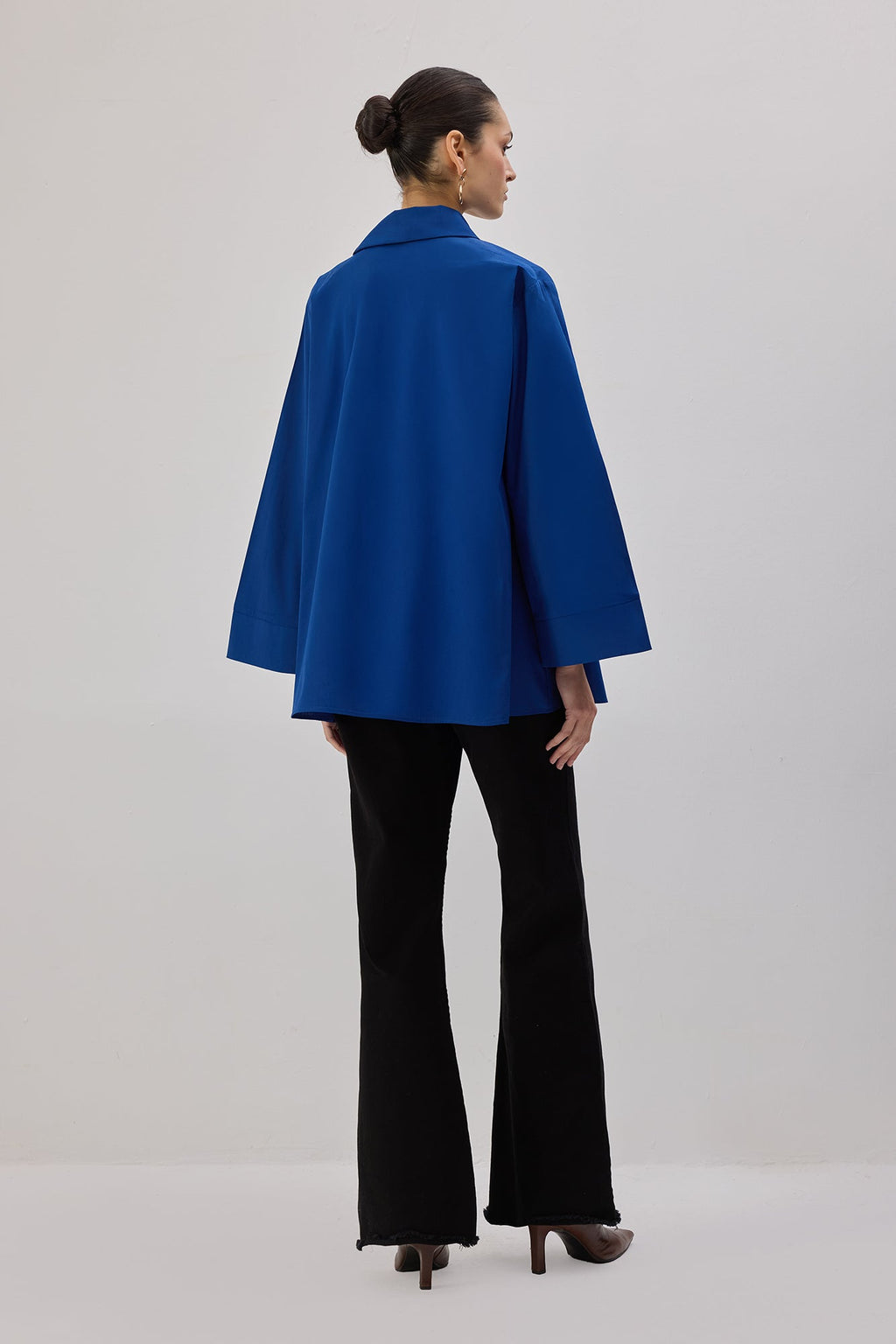 Asymmetrical Poplin Shirt