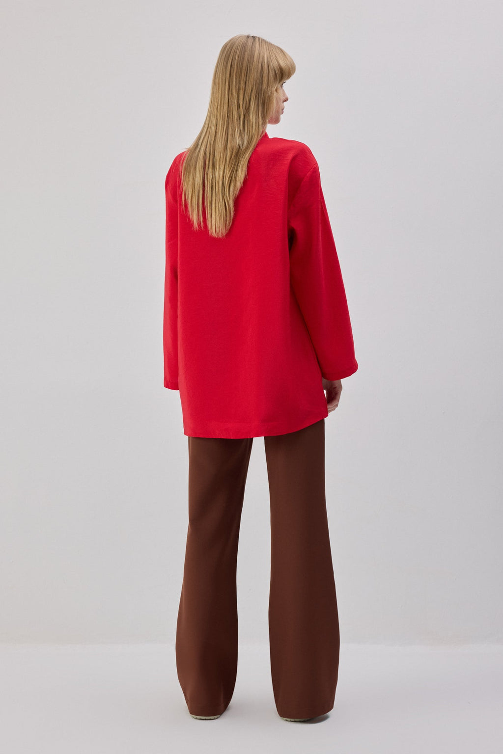 Cupra Tunic With Tying Collar