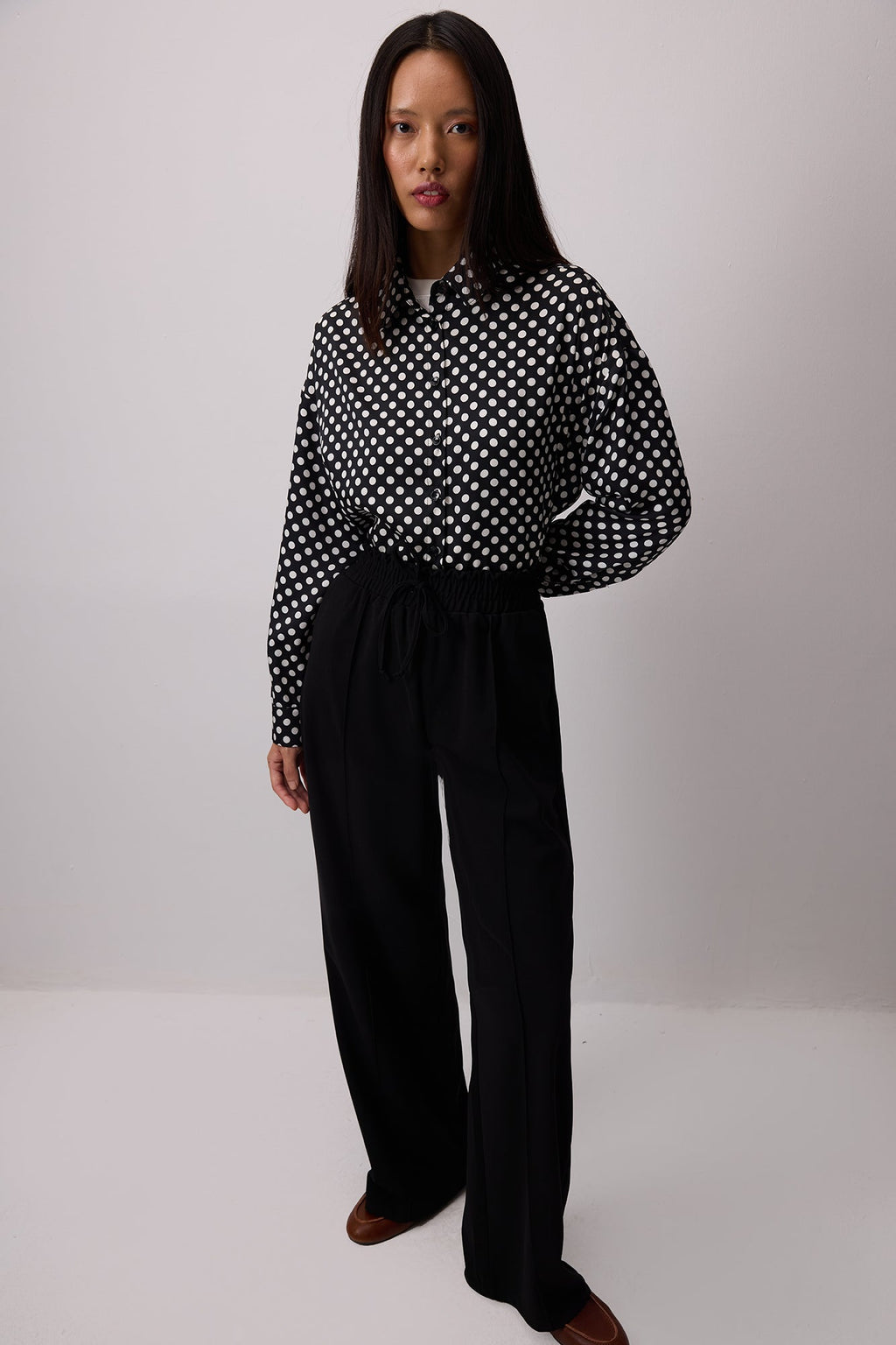 Beli Lastikli Nervürlü Pantolon