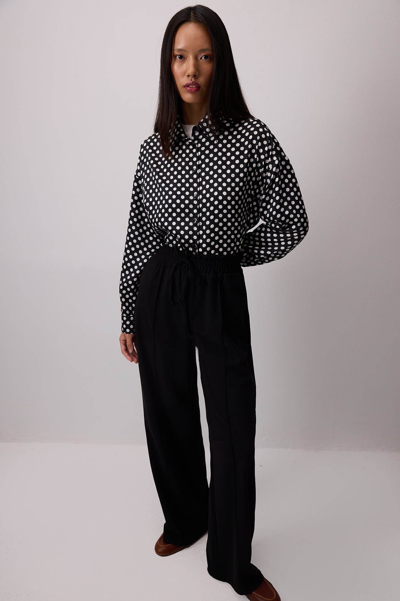 Beli Lastikli Nervürlü Pantolon