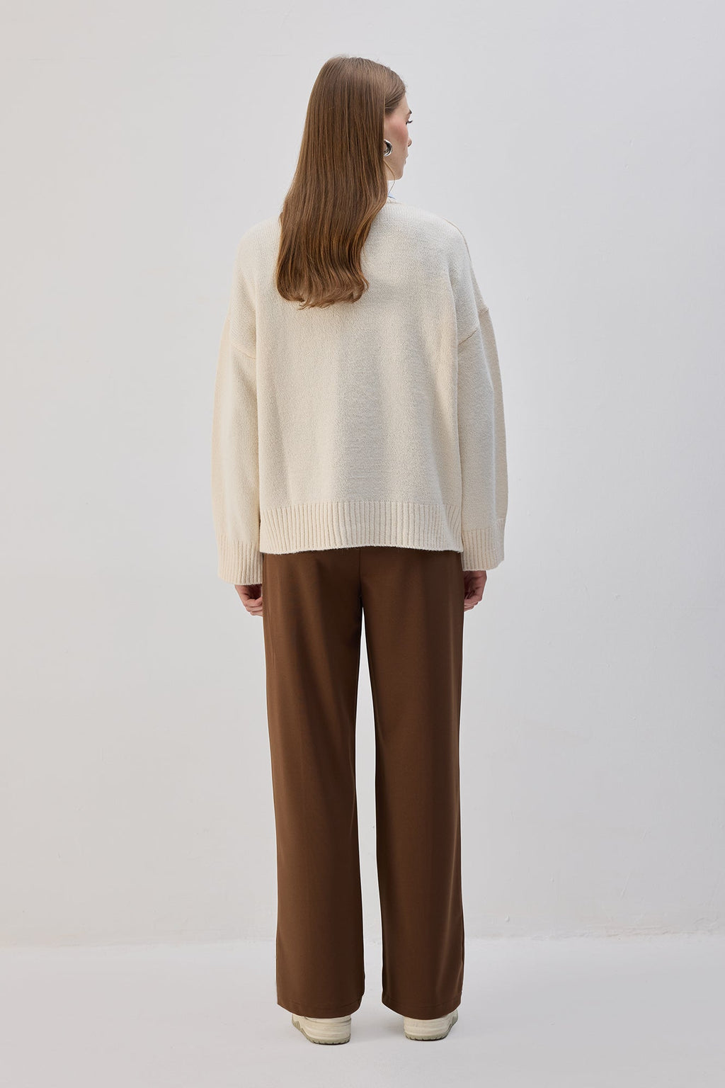 Beli Lastikli Nervürlü Pantolon