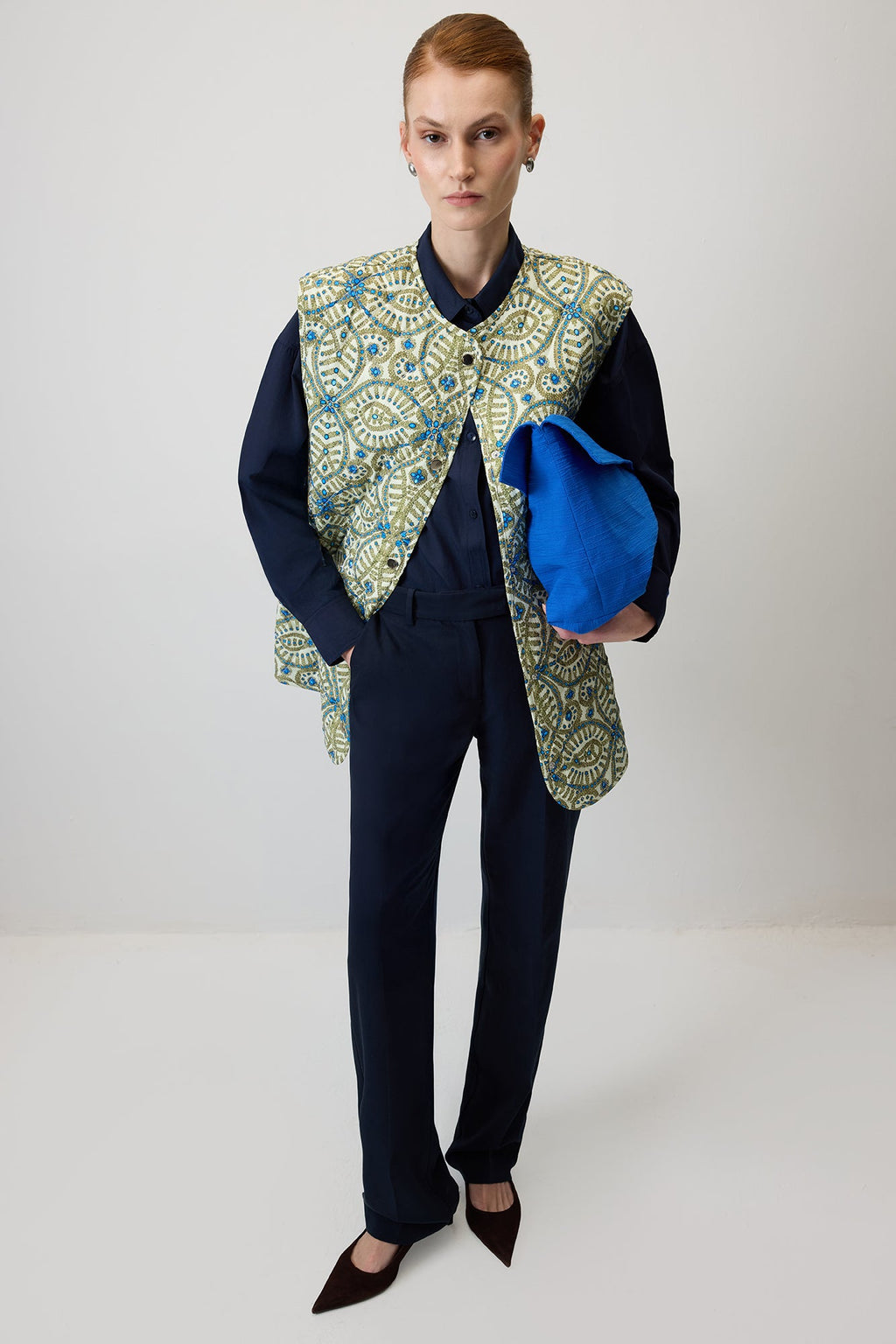 Printed Quilted Vest