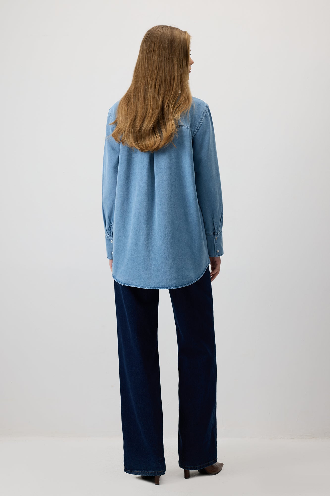 Applique Embroidered Denim Shirt