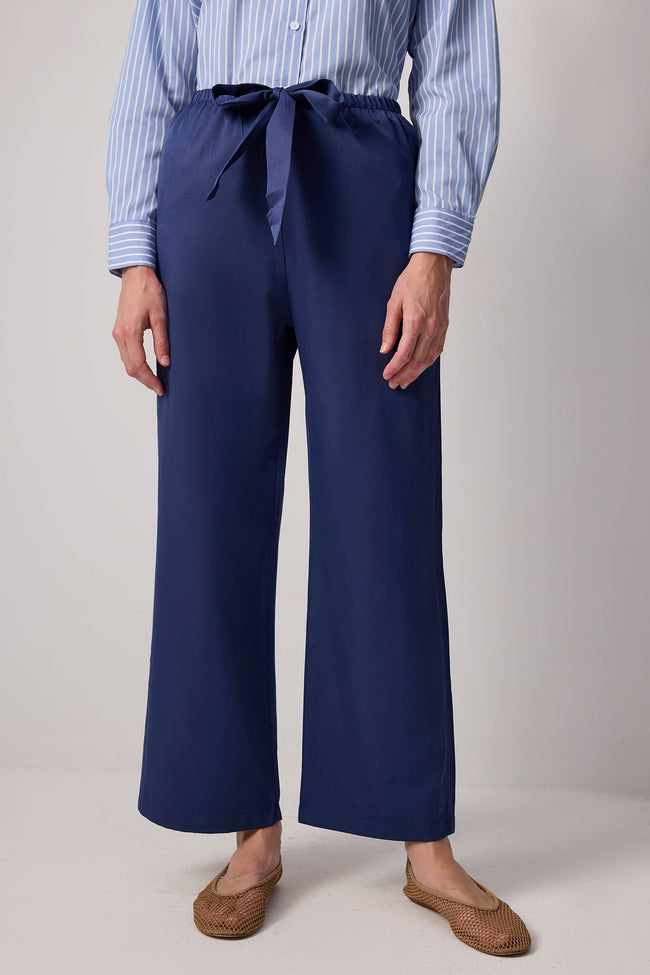Navy Blue Women Trousers Main Image