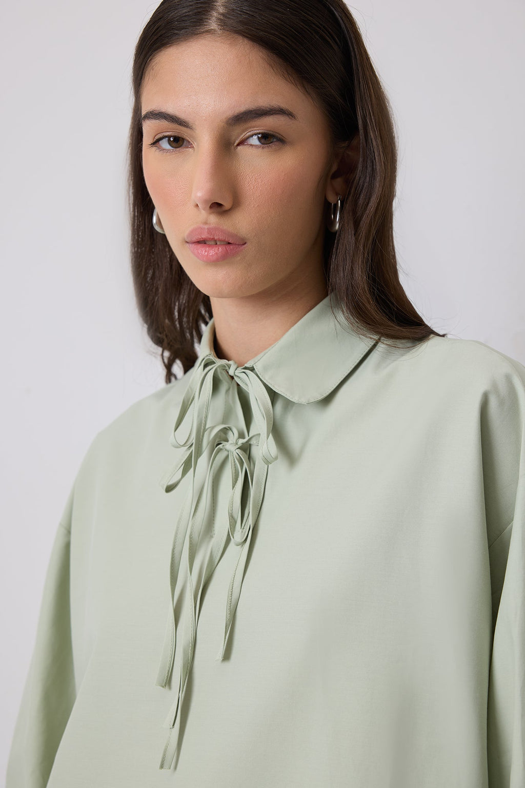 100% Cotton Binding Shirt Collar Tunic