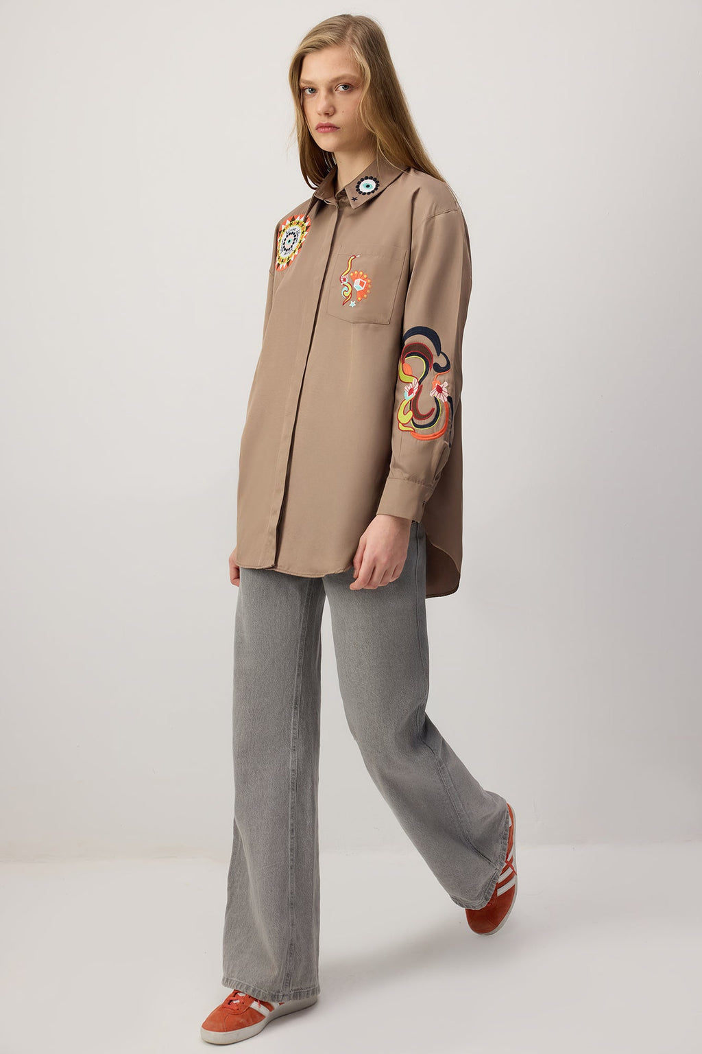 Embroidery Detailed Shirt