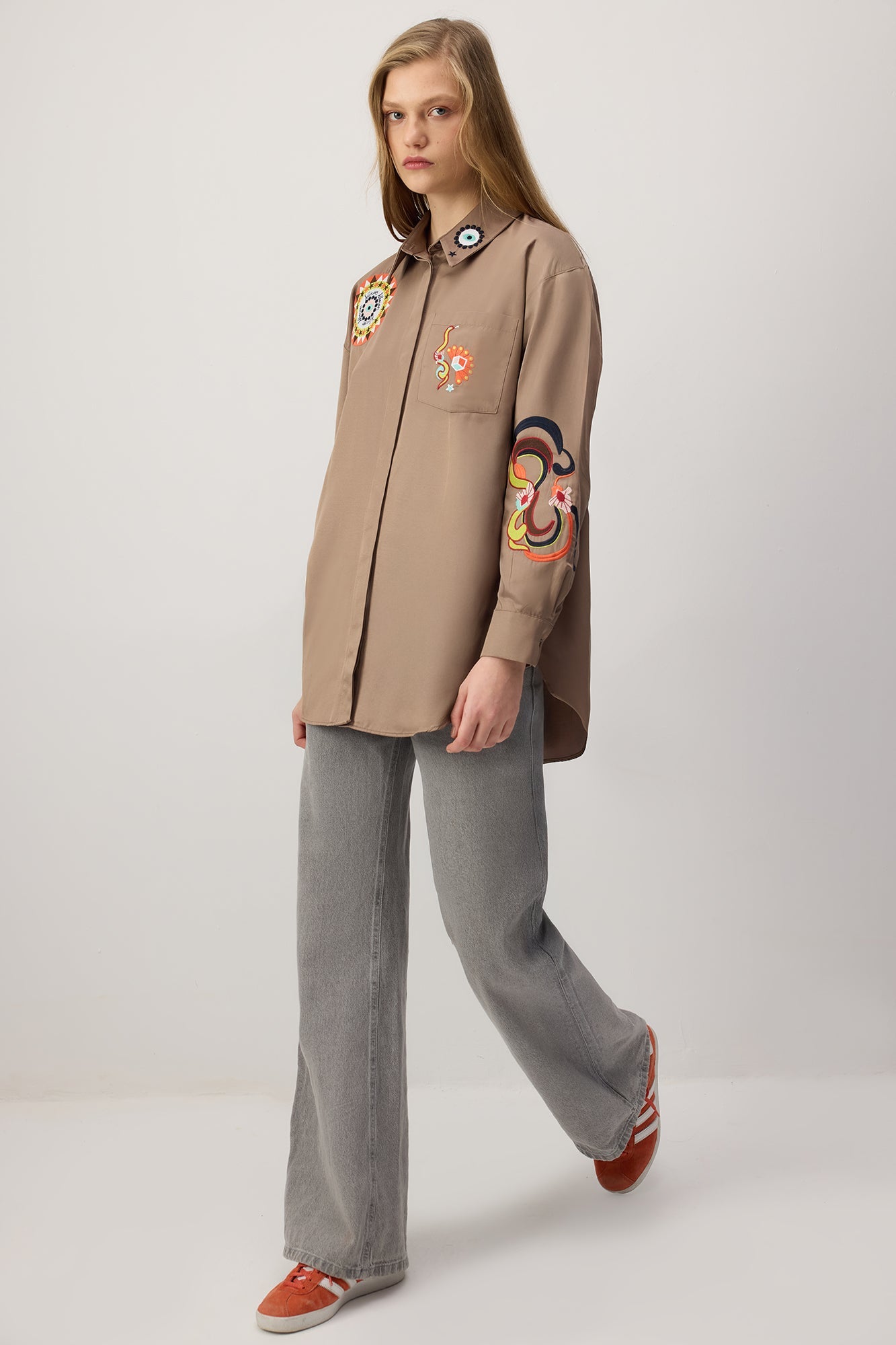 Embroidery Detailed Shirt