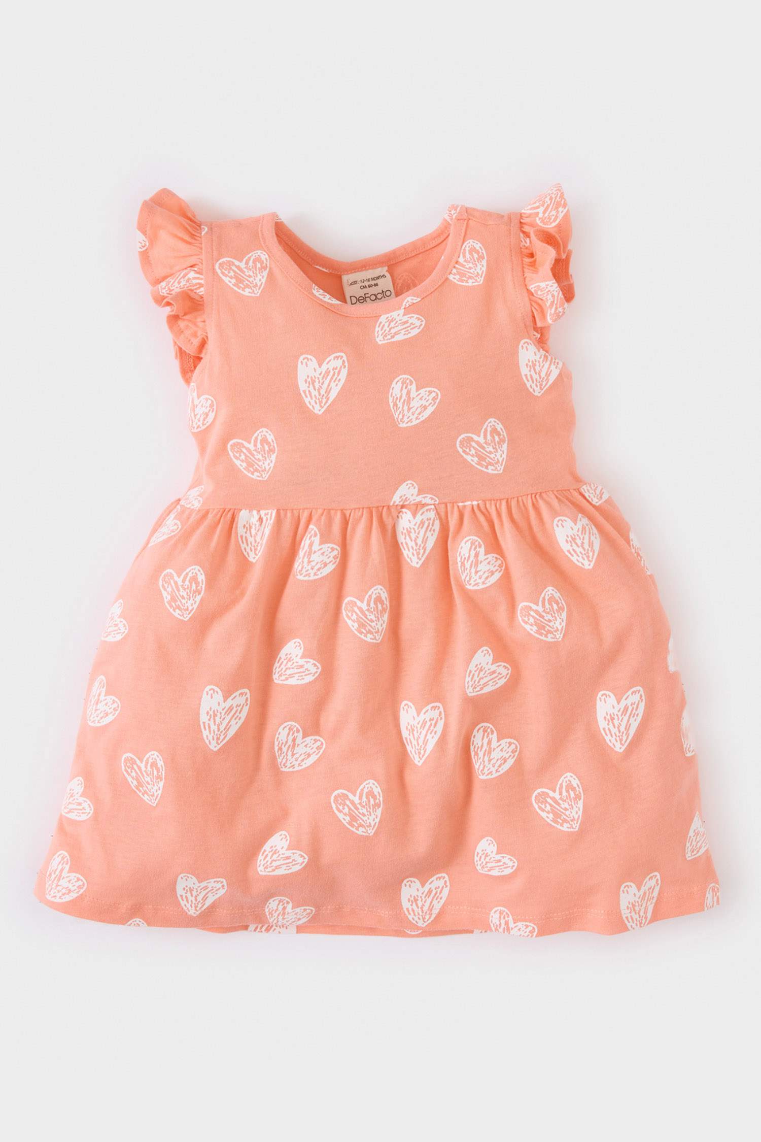 Girl Baby Floral Pattern Short Sleeve Dress