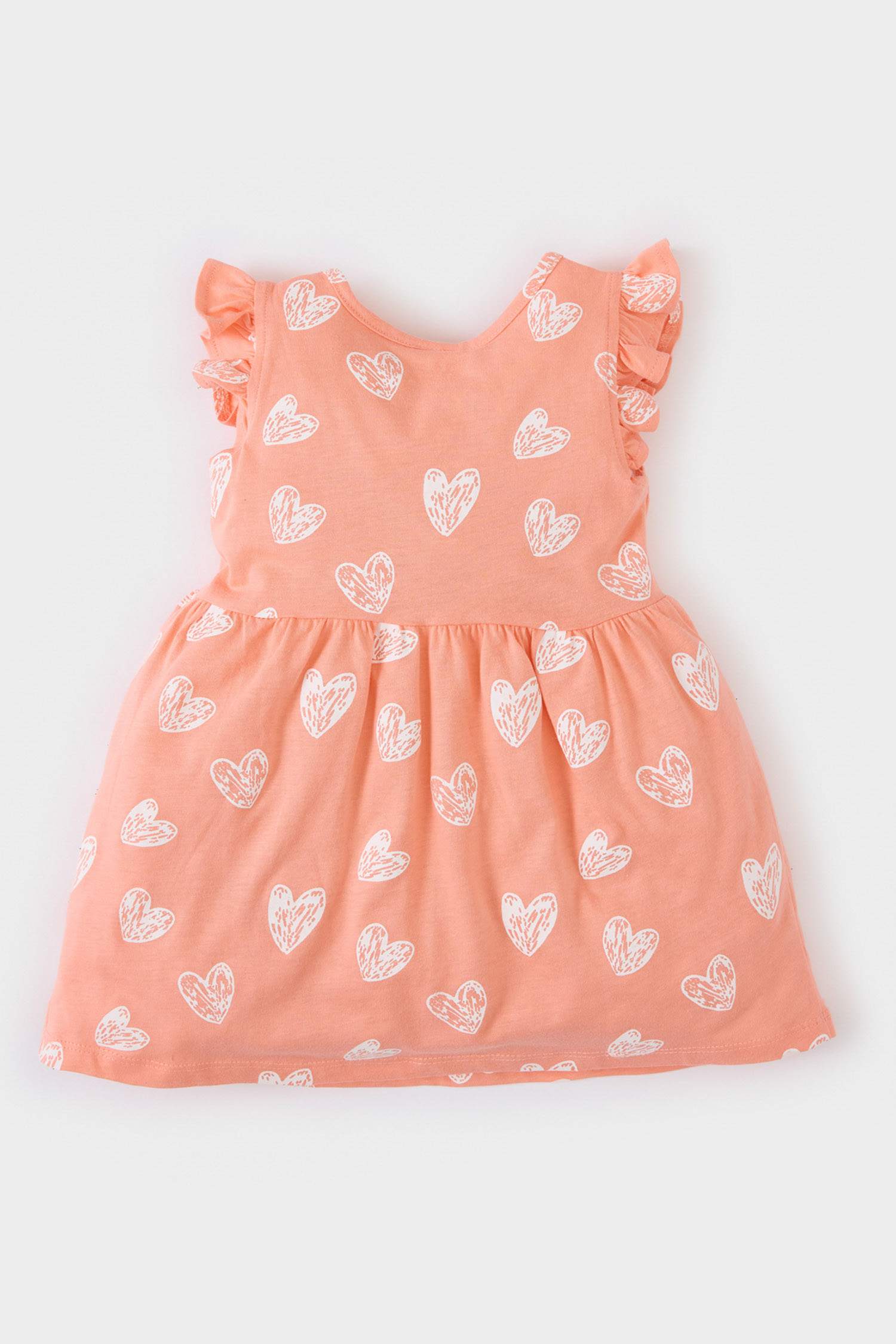 Girl Baby Floral Pattern Short Sleeve Dress