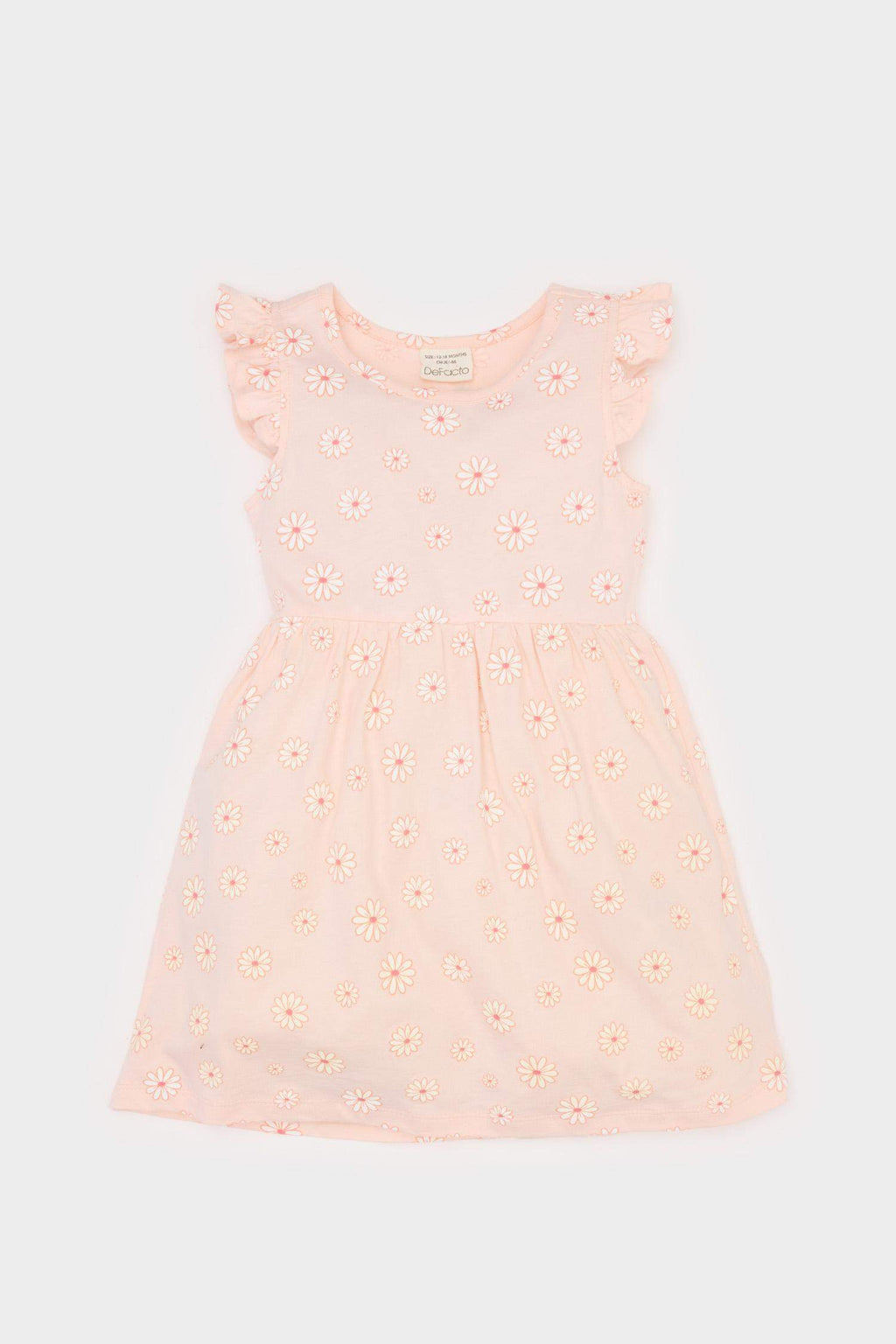 Girl Baby Floral Pattern Short Sleeve Dress