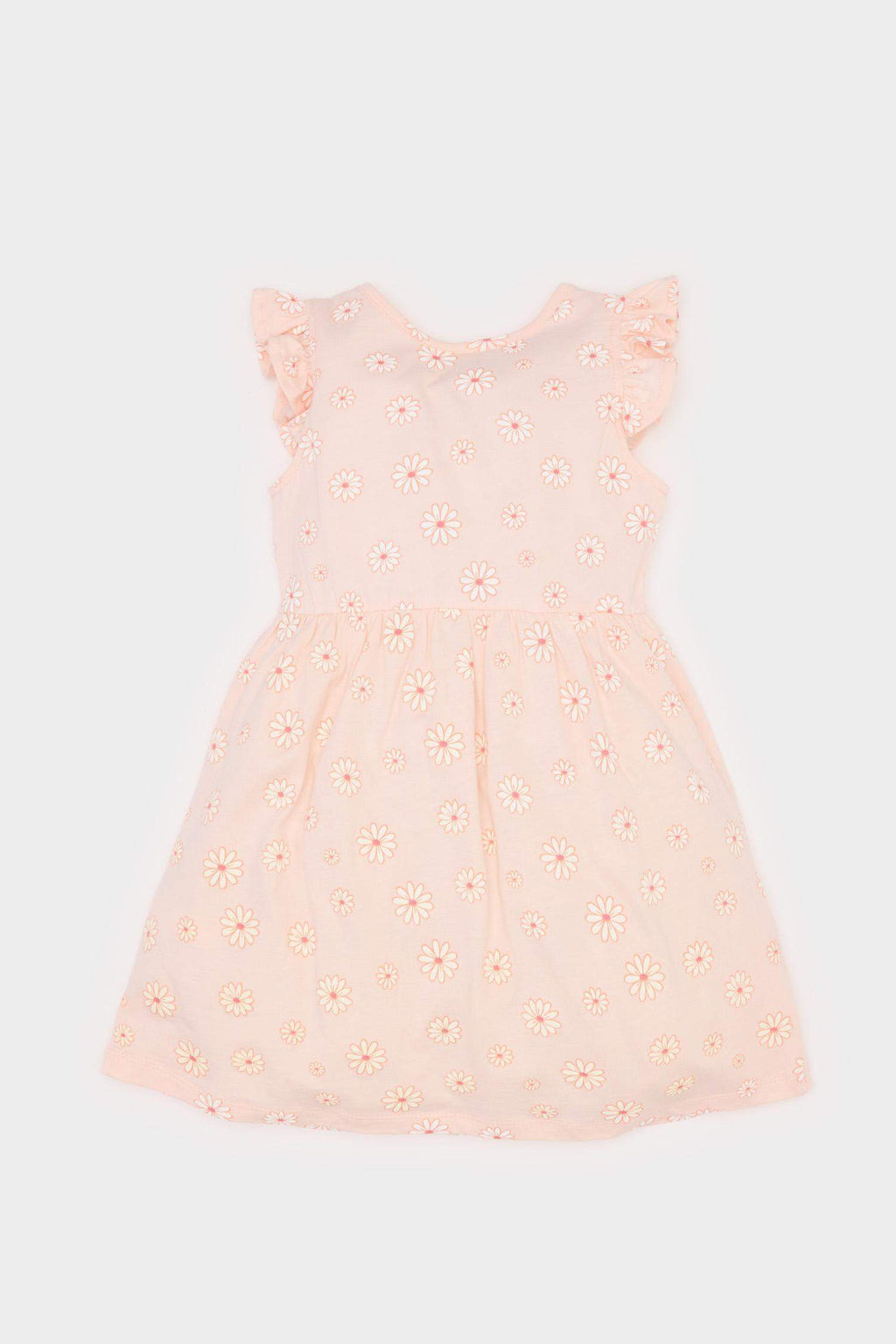Girl Baby Floral Pattern Short Sleeve Dress
