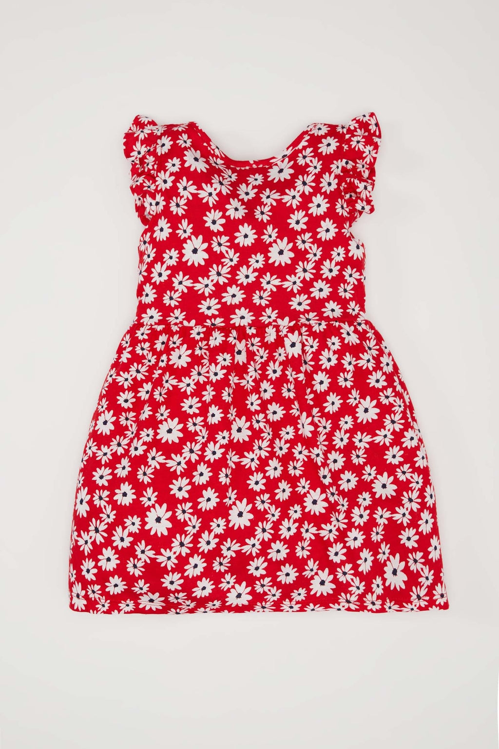 Girl Baby Floral Pattern Short Sleeve Dress