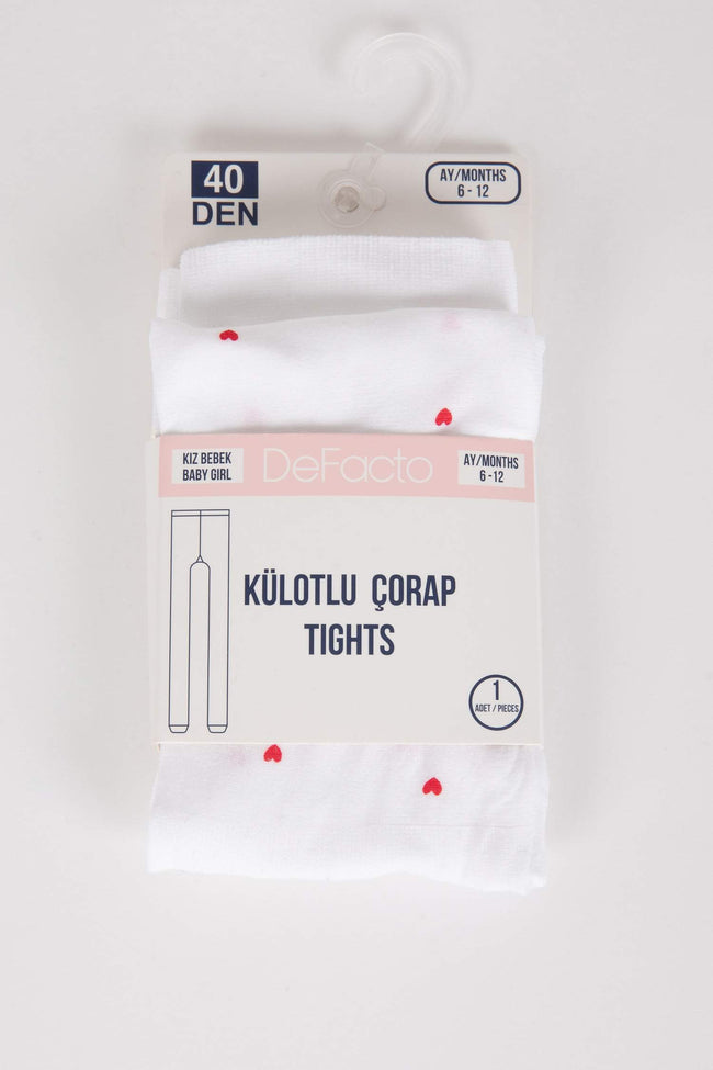 Baby Girl Non-Slip Sole 40 Denier Tights Hover Image