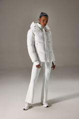 Water-repellent, regular fit, half-fleece lined, hooded, zippered winter coat.