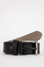 Mens Rectangular Buckle Faux Leather Daily Belt