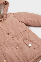 Baby Girl Hooded Snap Coat