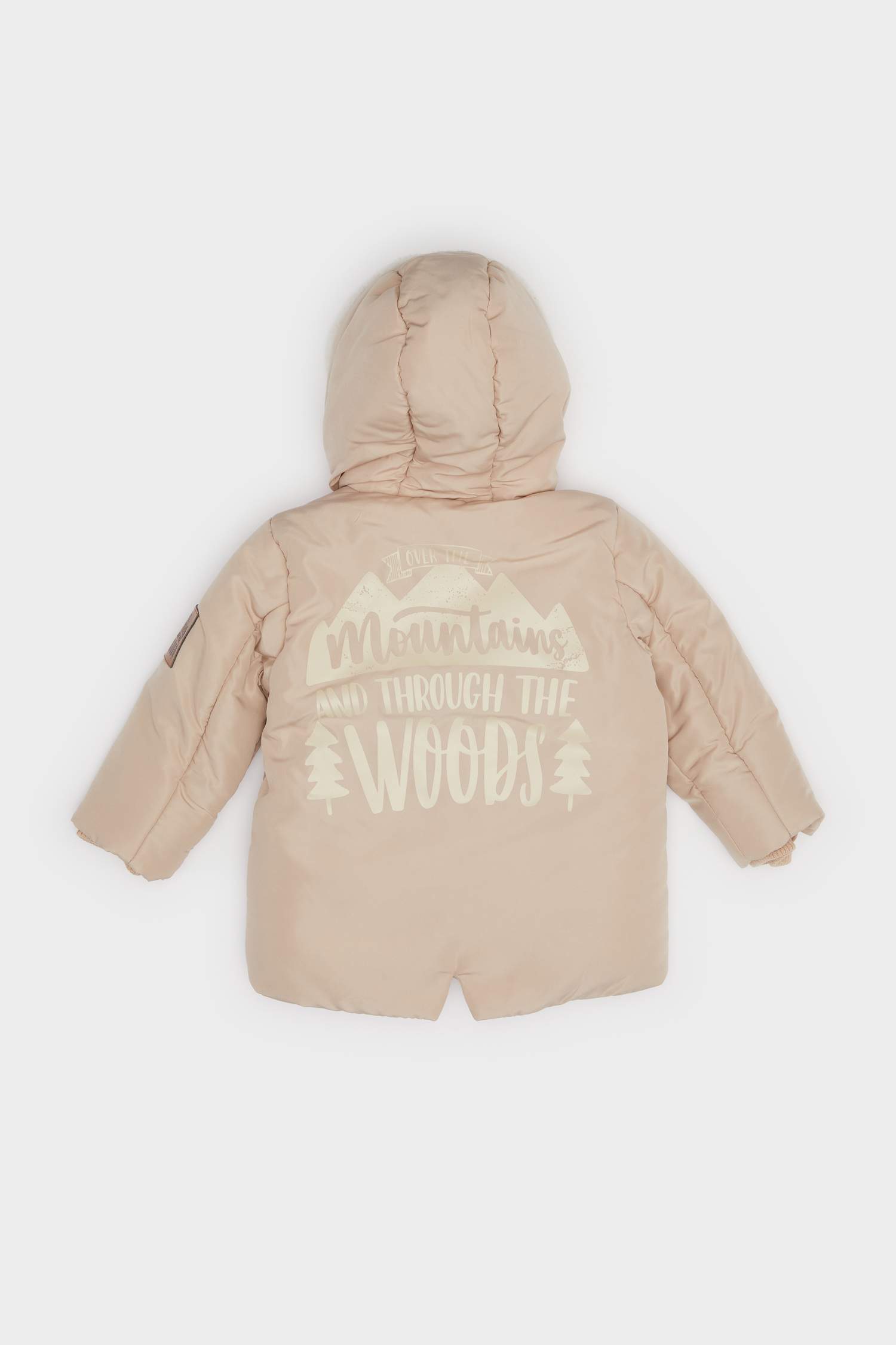 Baby Boy Waterproof Hooded Jacket with Plush Lining and Zipper