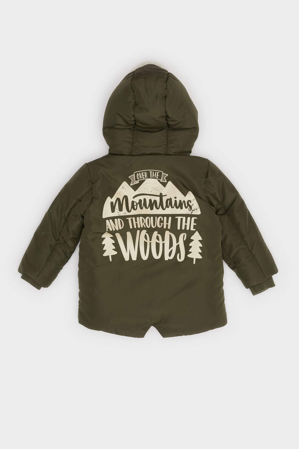 Baby Boy Waterproof Hooded Jacket with Plush Lining and Zipper