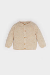 Baby Boy Crew Neck Buttoned Knit Cardigan