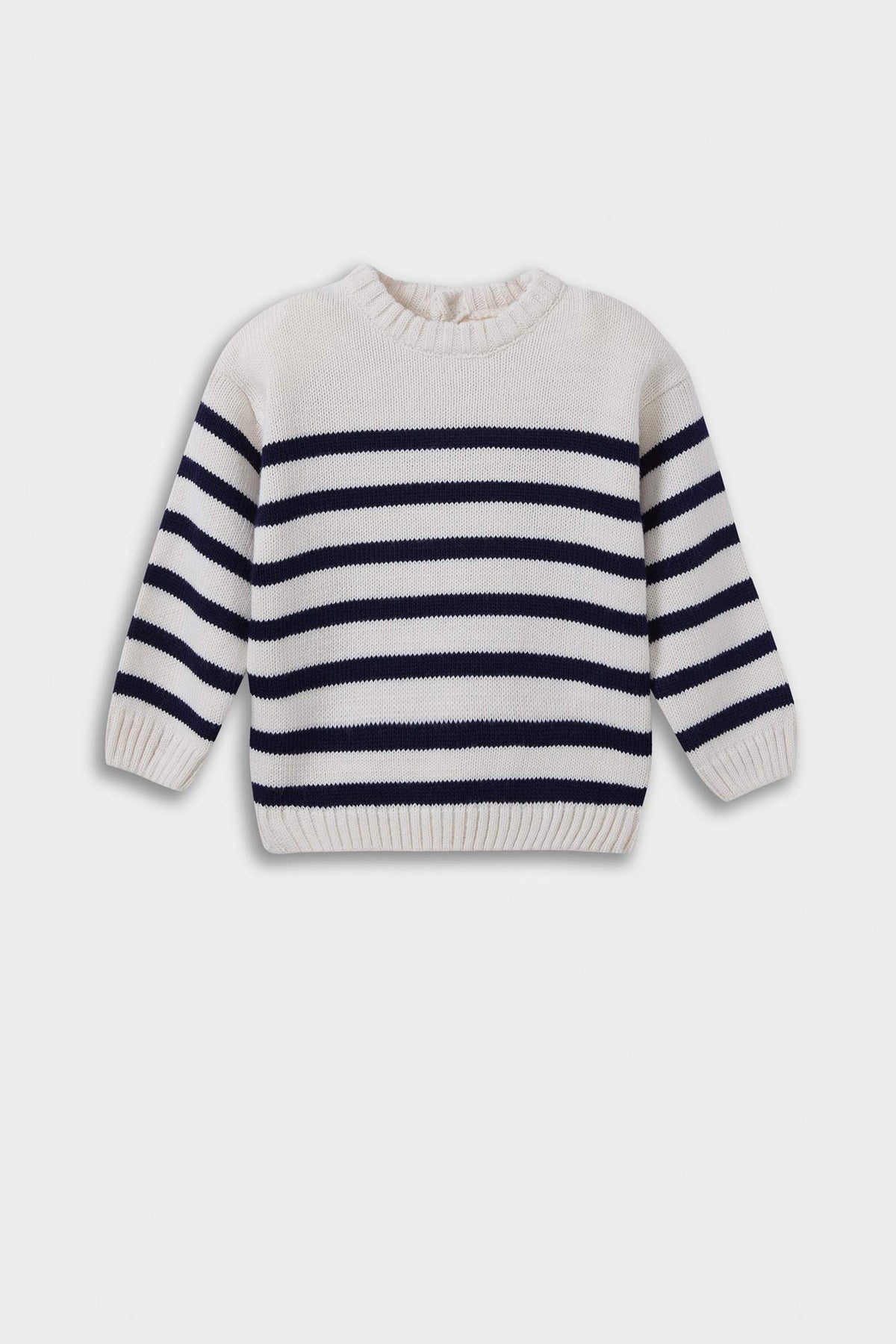 Baby Boy Crew Neck Striped Sweater