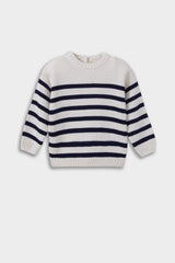 Baby Boy Crew Neck Striped Sweater