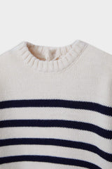 Baby Boy Crew Neck Striped Sweater