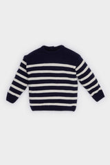 Baby Boy Crew Neck Striped Sweater