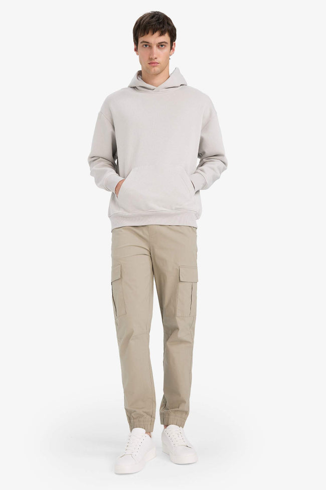 Oversize Fit Long Sleeve Pocket Sweatshirt Main Image