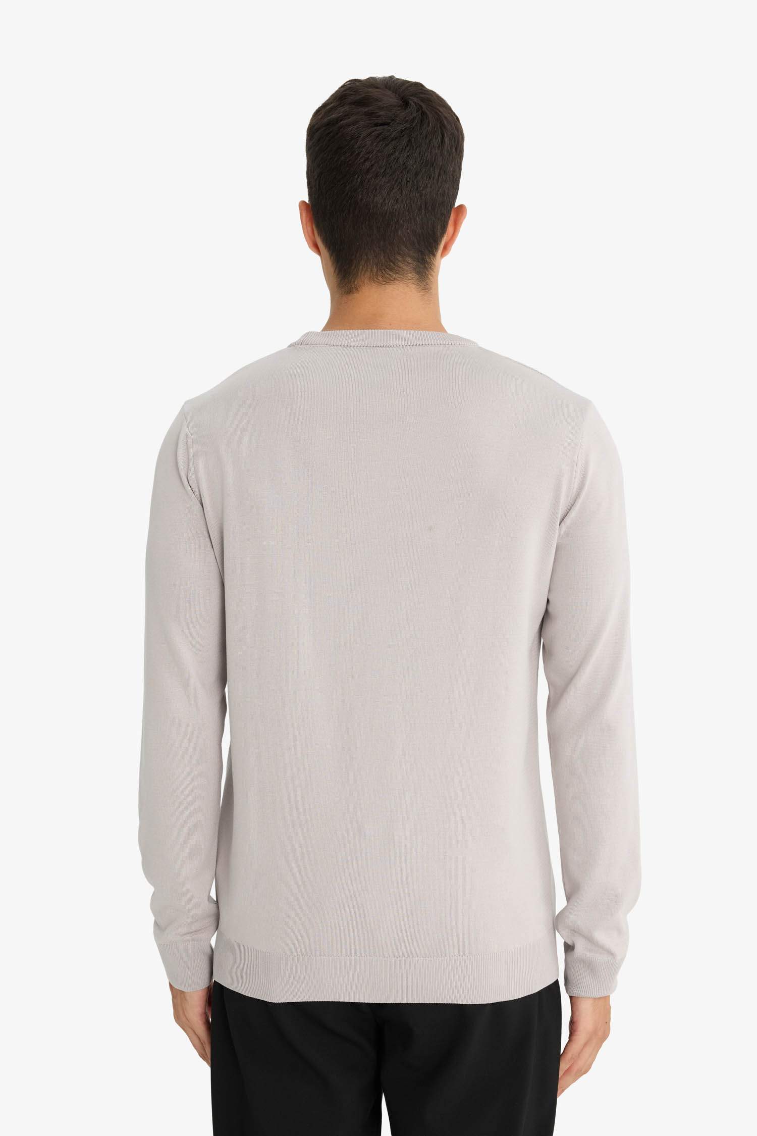 Regular Fit Crew Neck Basic Plain Premium Knitwear Sweater