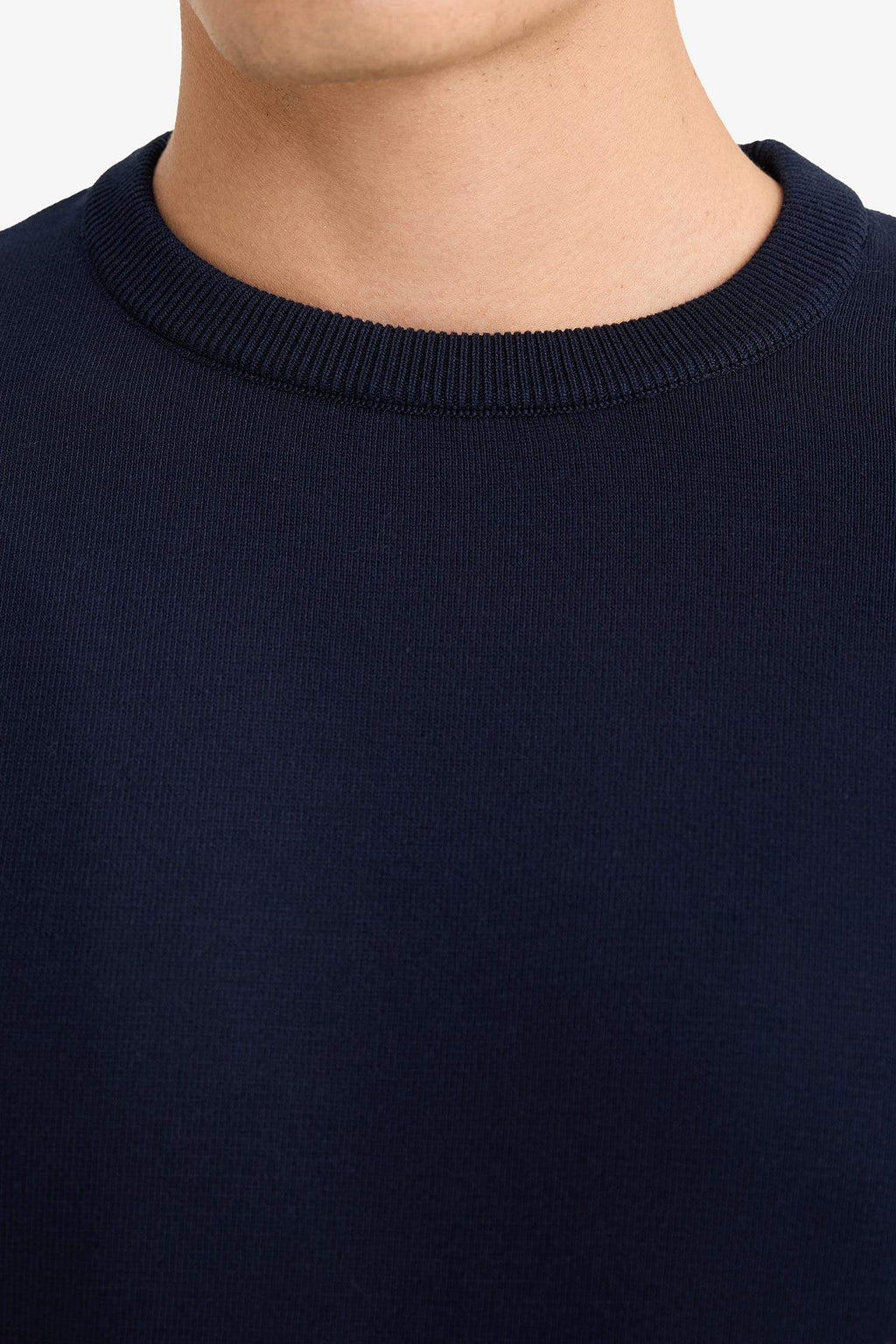 Regular Fit Crew Neck Basic Plain Premium Knitwear Sweater