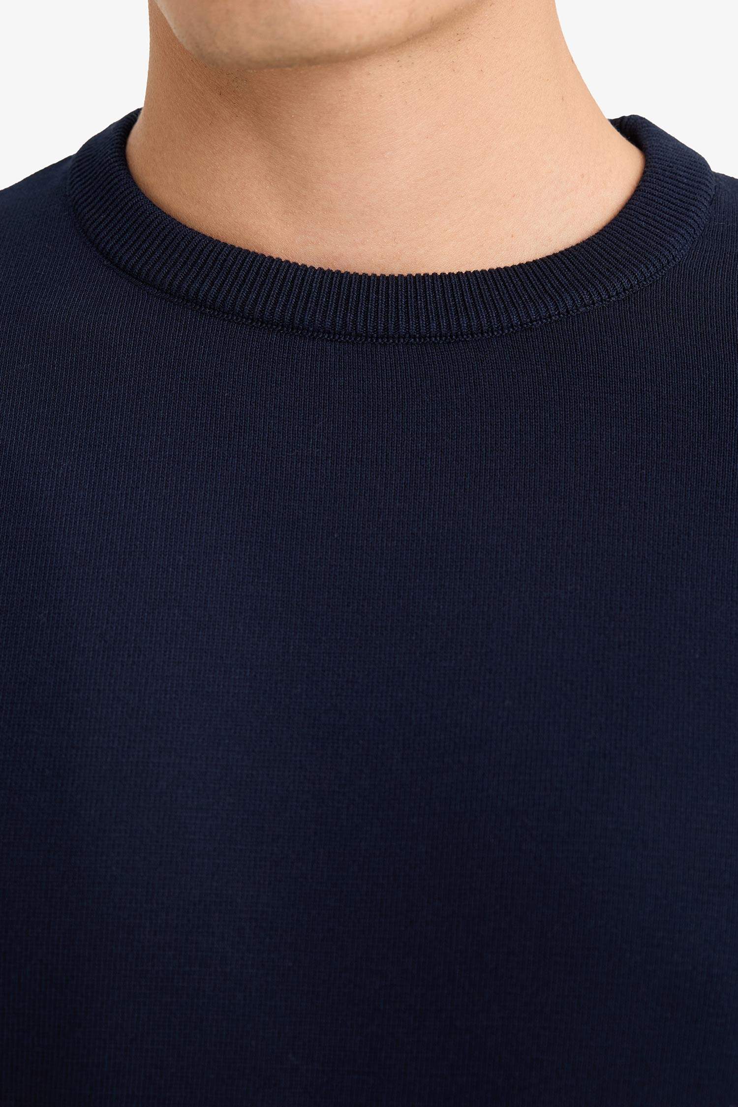 Regular Fit Crew Neck Basic Plain Premium Knitwear Sweater