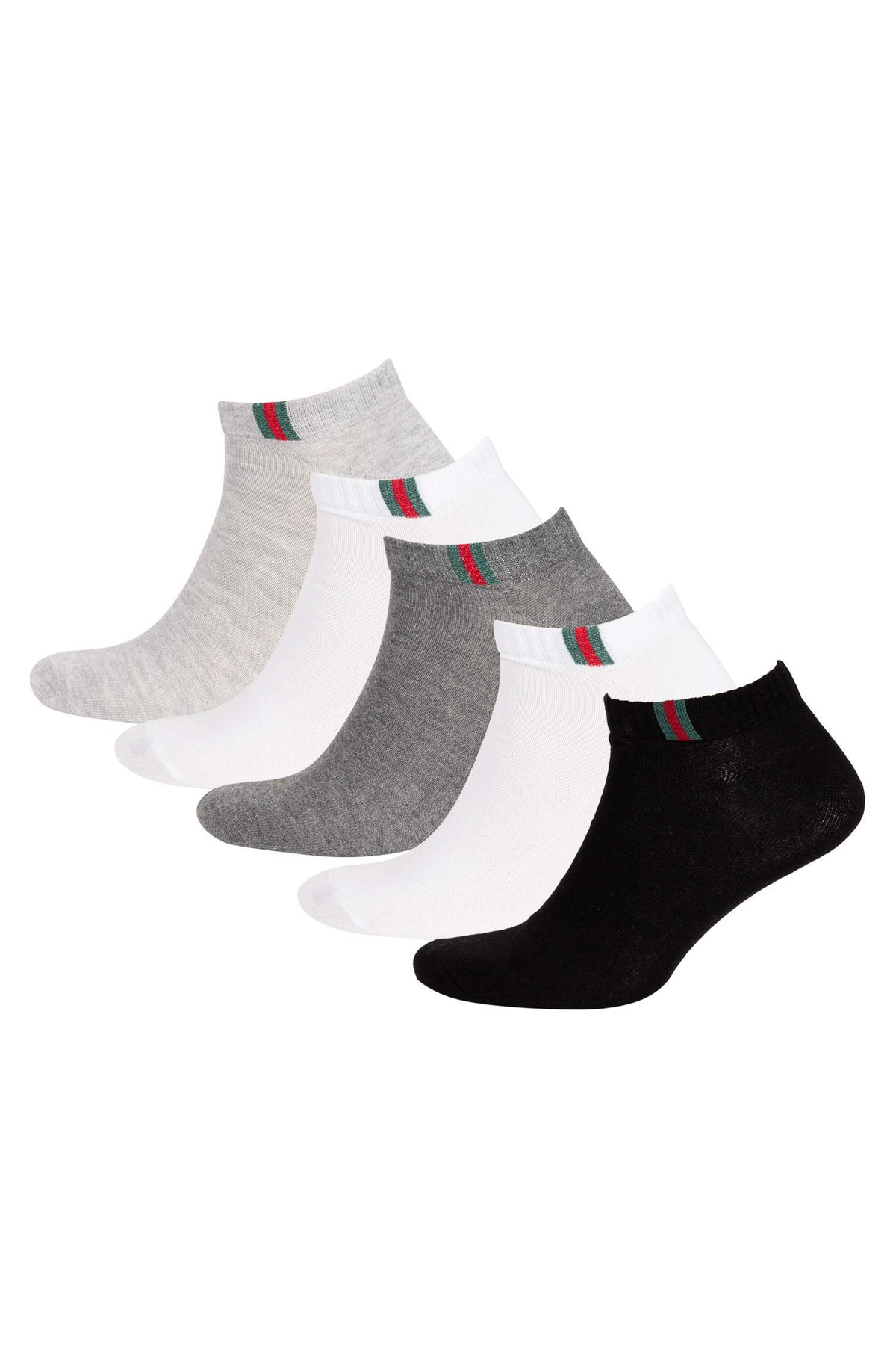 Men 5-Pack Cotton Ankle Socks