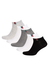 Men 5-Pack Cotton Ankle Socks