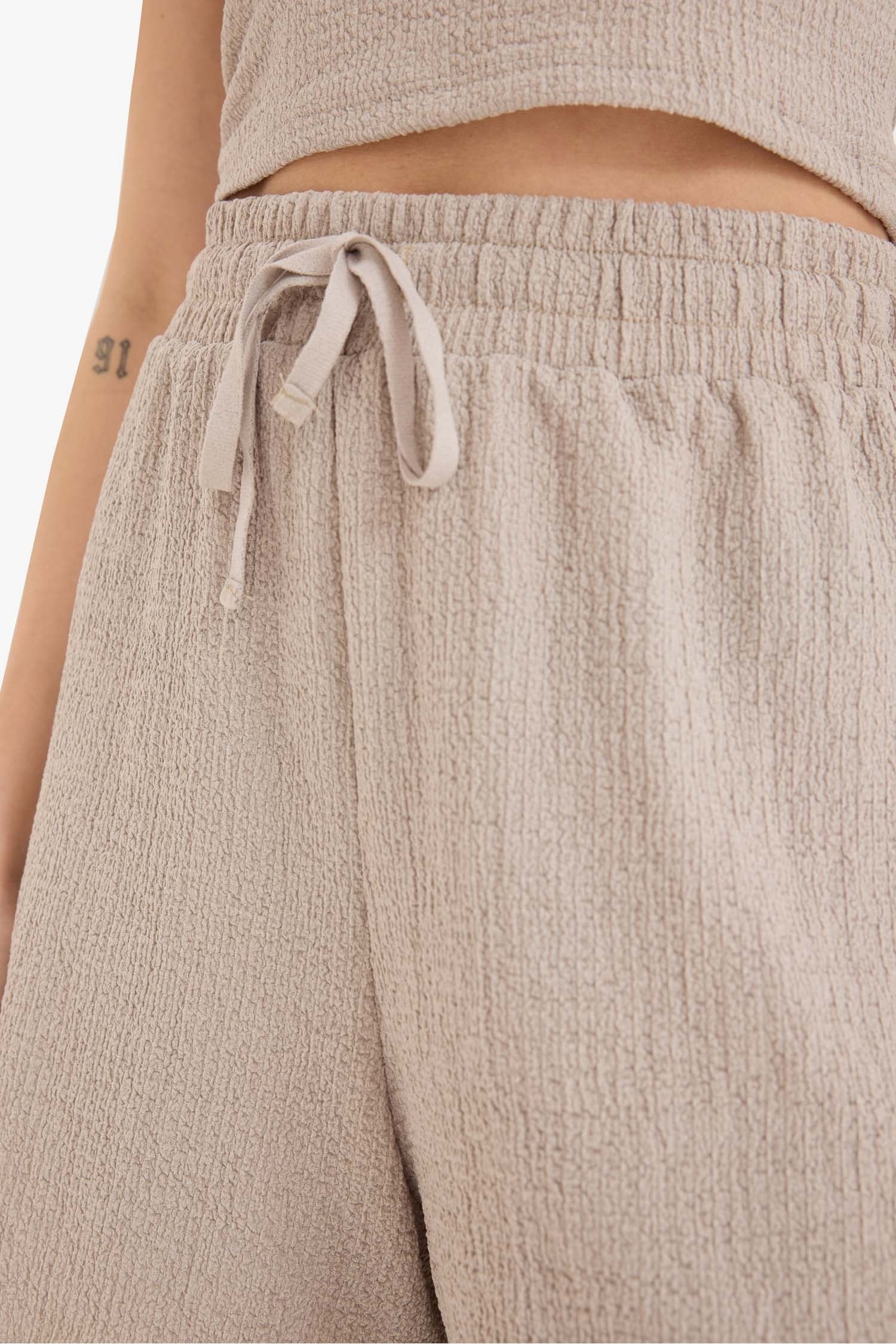 Loose Fit Crepe Shorts
