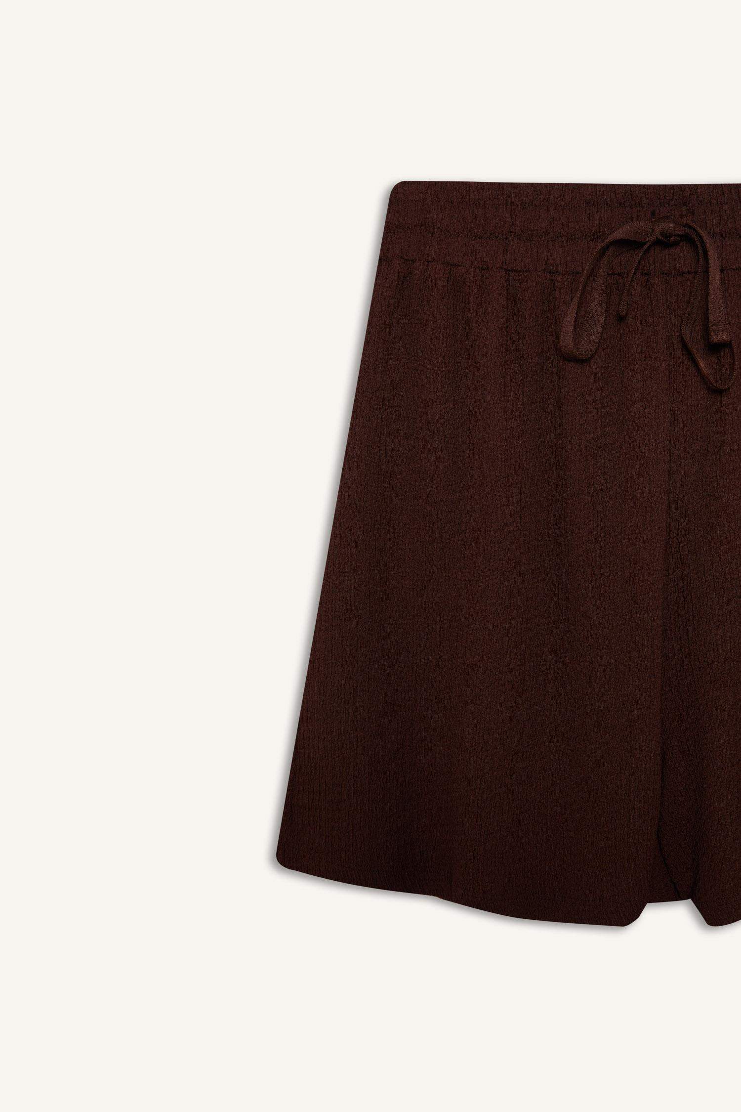 Loose Fit Crepe Shorts