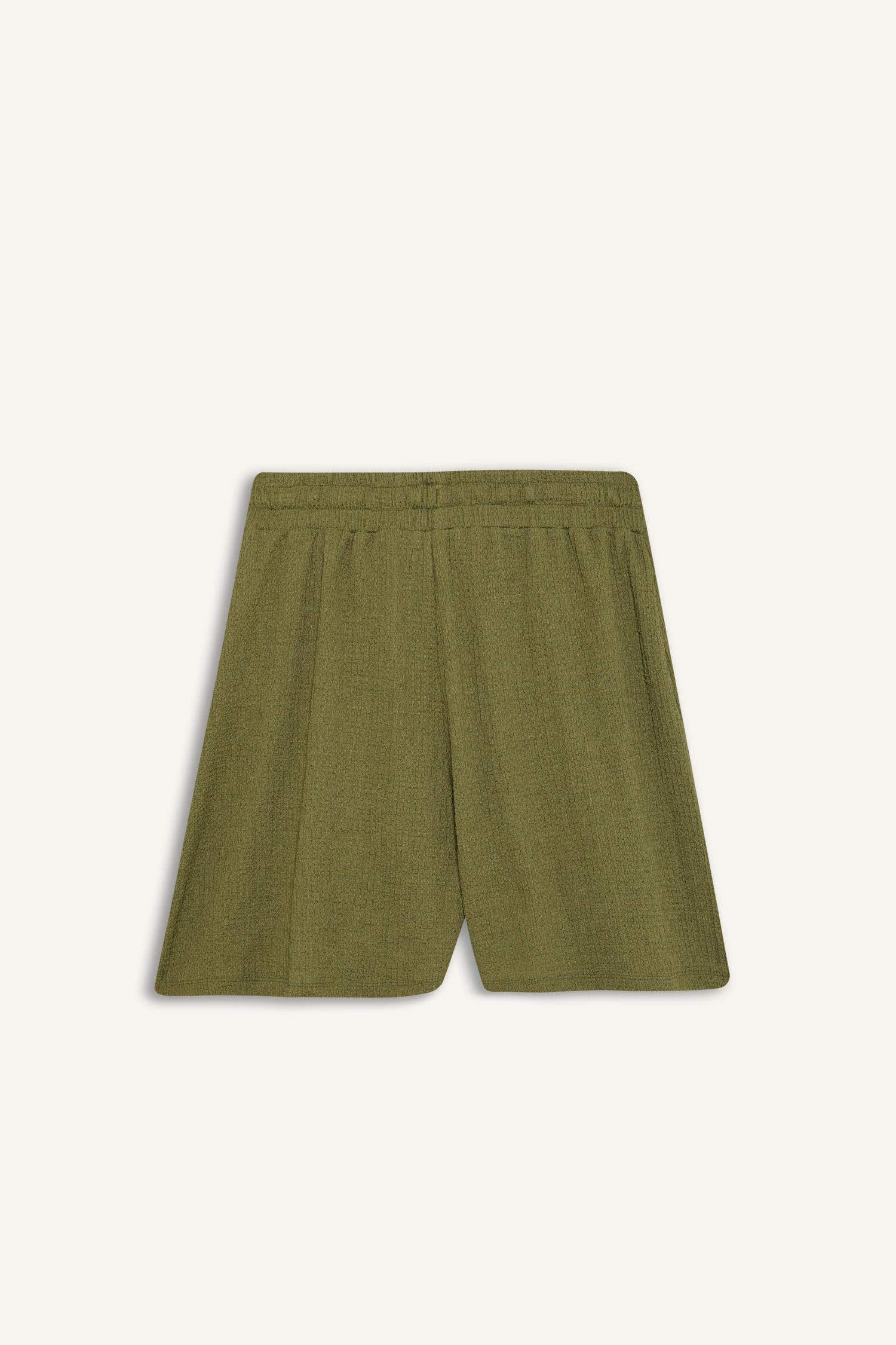 Loose Fit Crepe Shorts