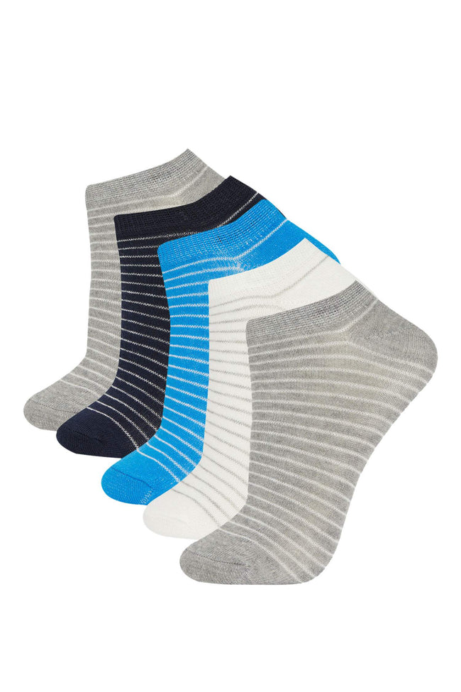 Boys' 5-Pack Cotton Ankle Socks Hover Image