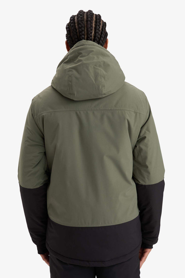 Ski Jacket, Water Repellent, Windproof, Hooded, Zippered, Glove Compartment, Ultra Protective. Main Image
