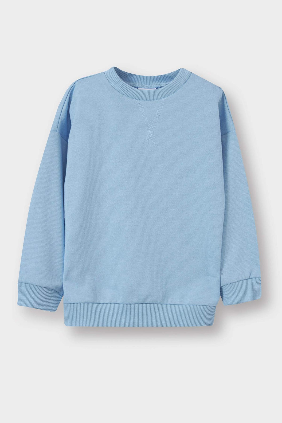 Baby Boy Crew Neck Basic Plain Sweatshirt