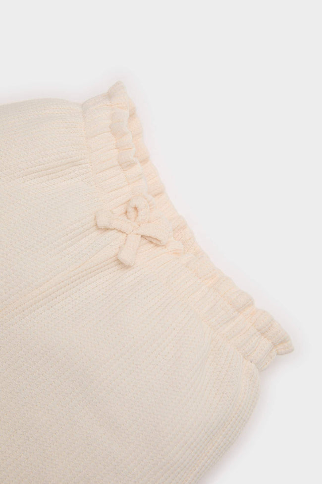 Baby Girl Regular Fit Waffle Shorts Hover Image