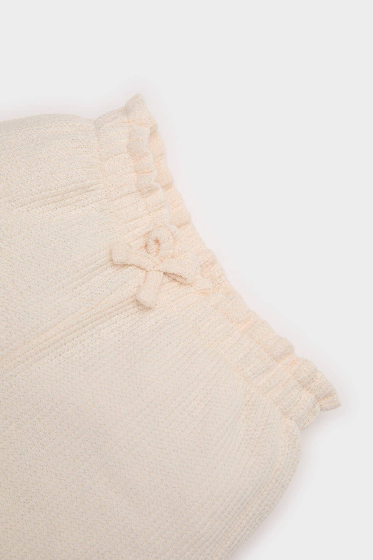 Baby Girl Regular Fit Waffle Shorts