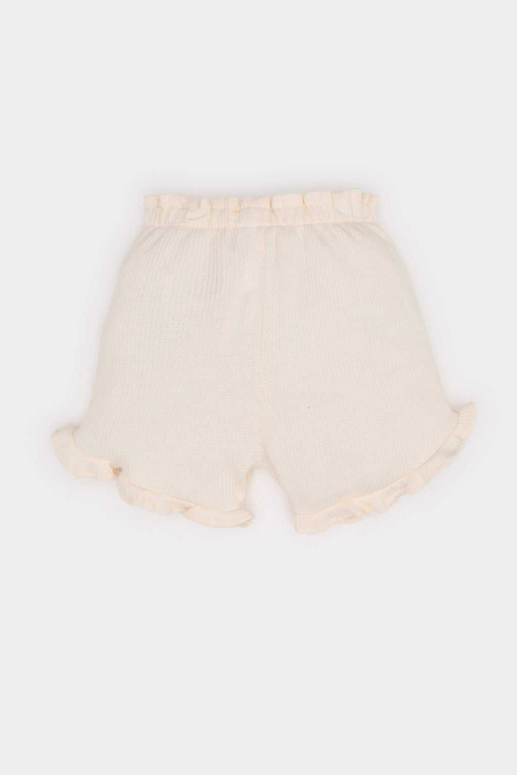 Baby Girl Regular Fit Waffle Shorts