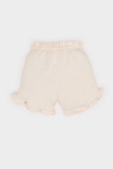 Baby Girl Regular Fit Waffle Shorts