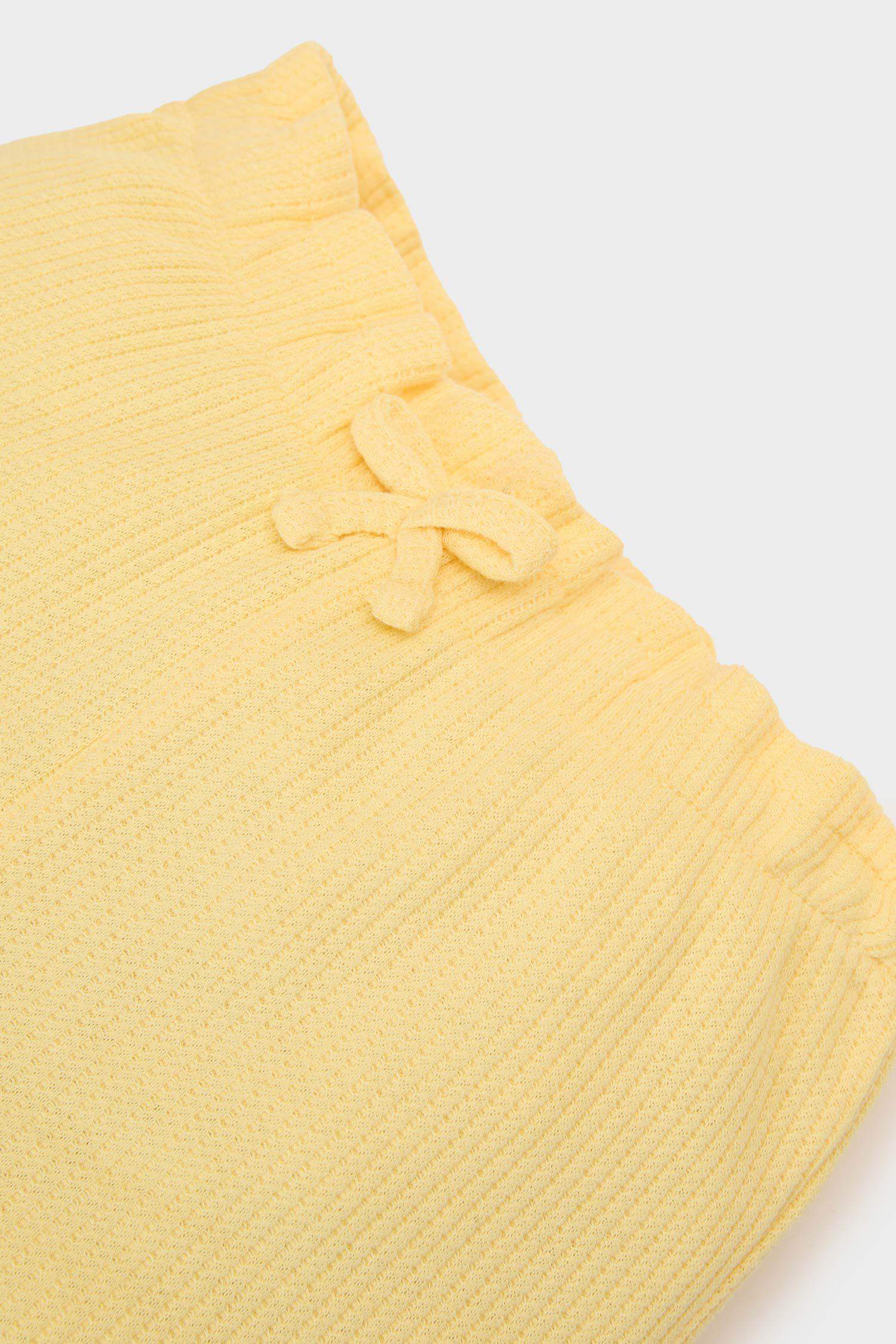 Baby Girl Regular Fit Waffle Shorts