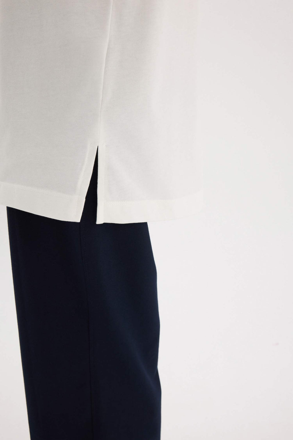 Regular Fit Crew Neck Short Sleeve Tunic