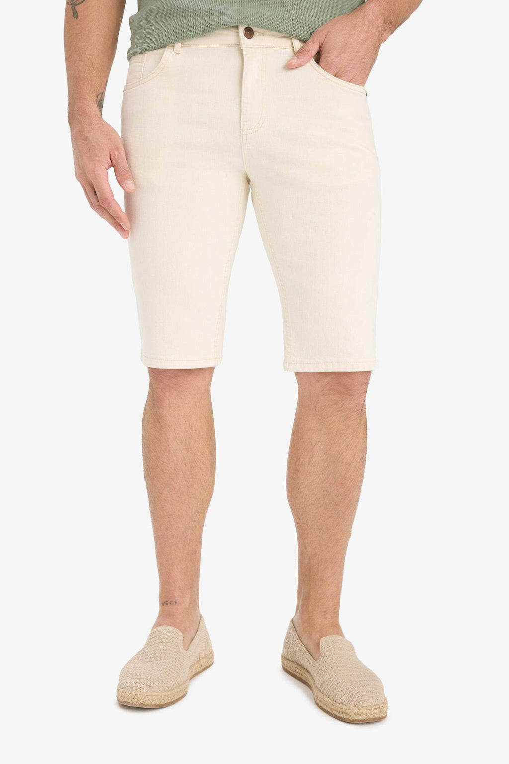 Slim Fit Slim Cut Jean Bermuda