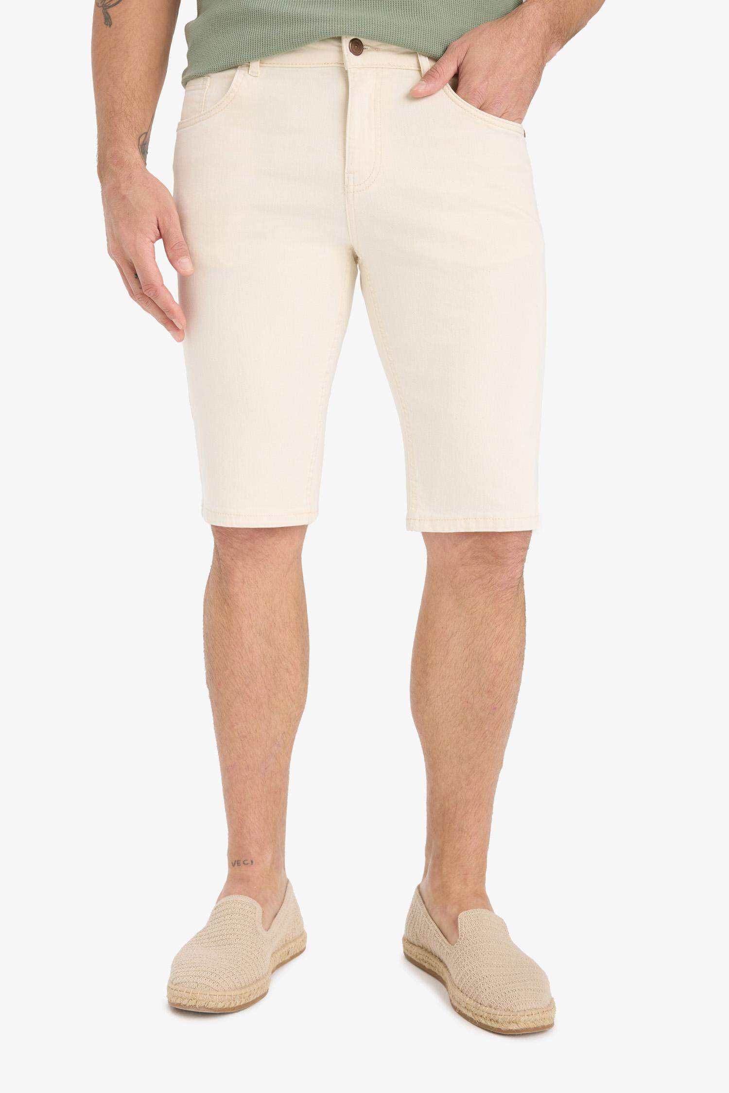 Slim Fit Slim Cut Jean Bermuda