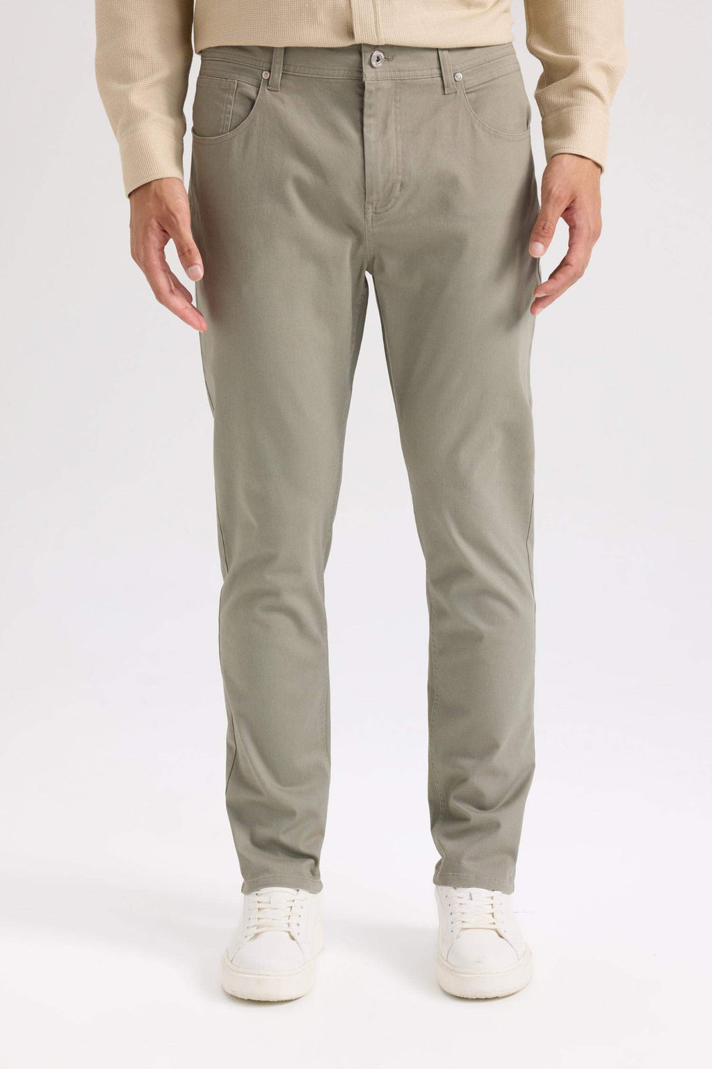 Super Skinny Hem Gabardine Chino Pants