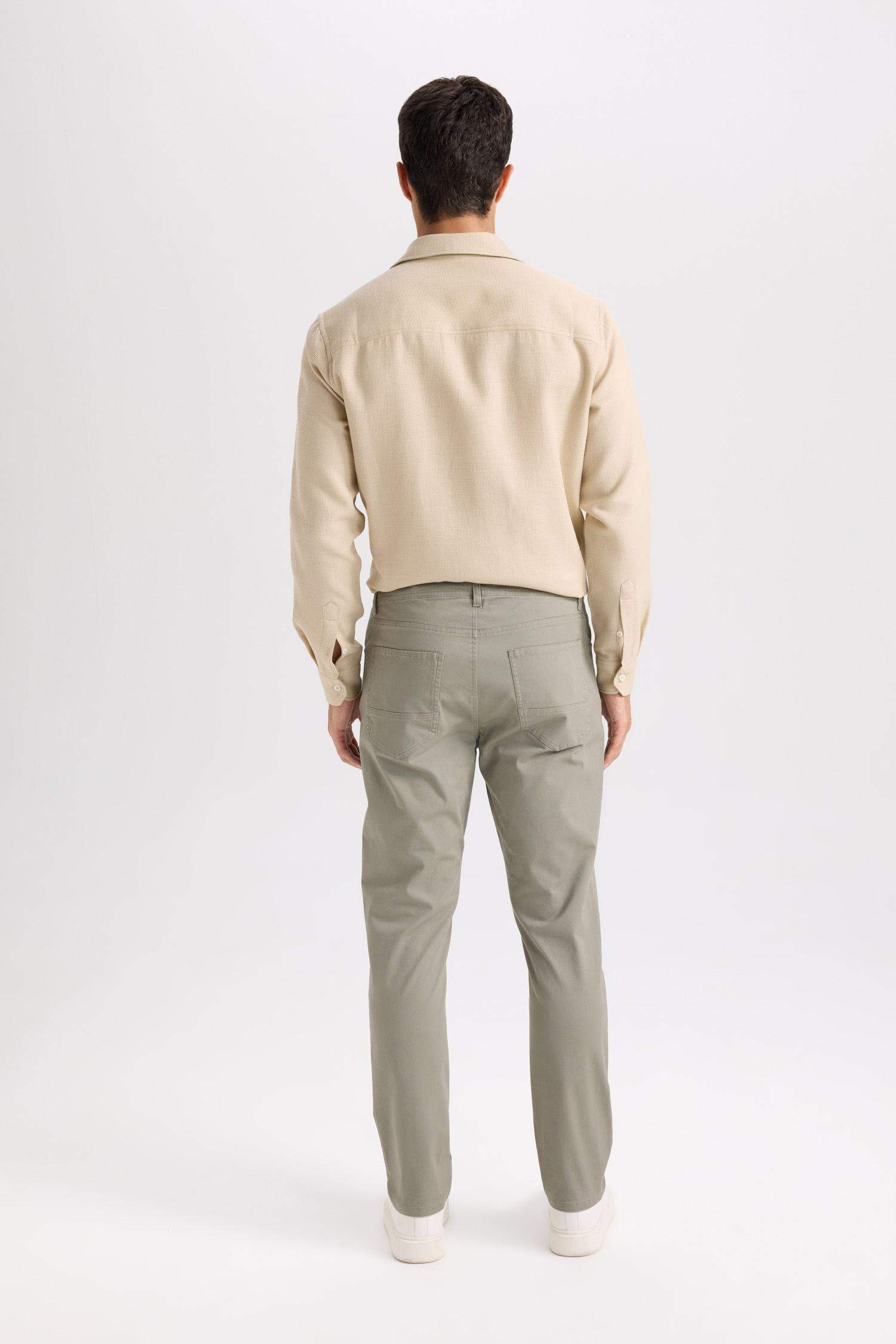 Super Skinny Hem Gabardine Chino Pants