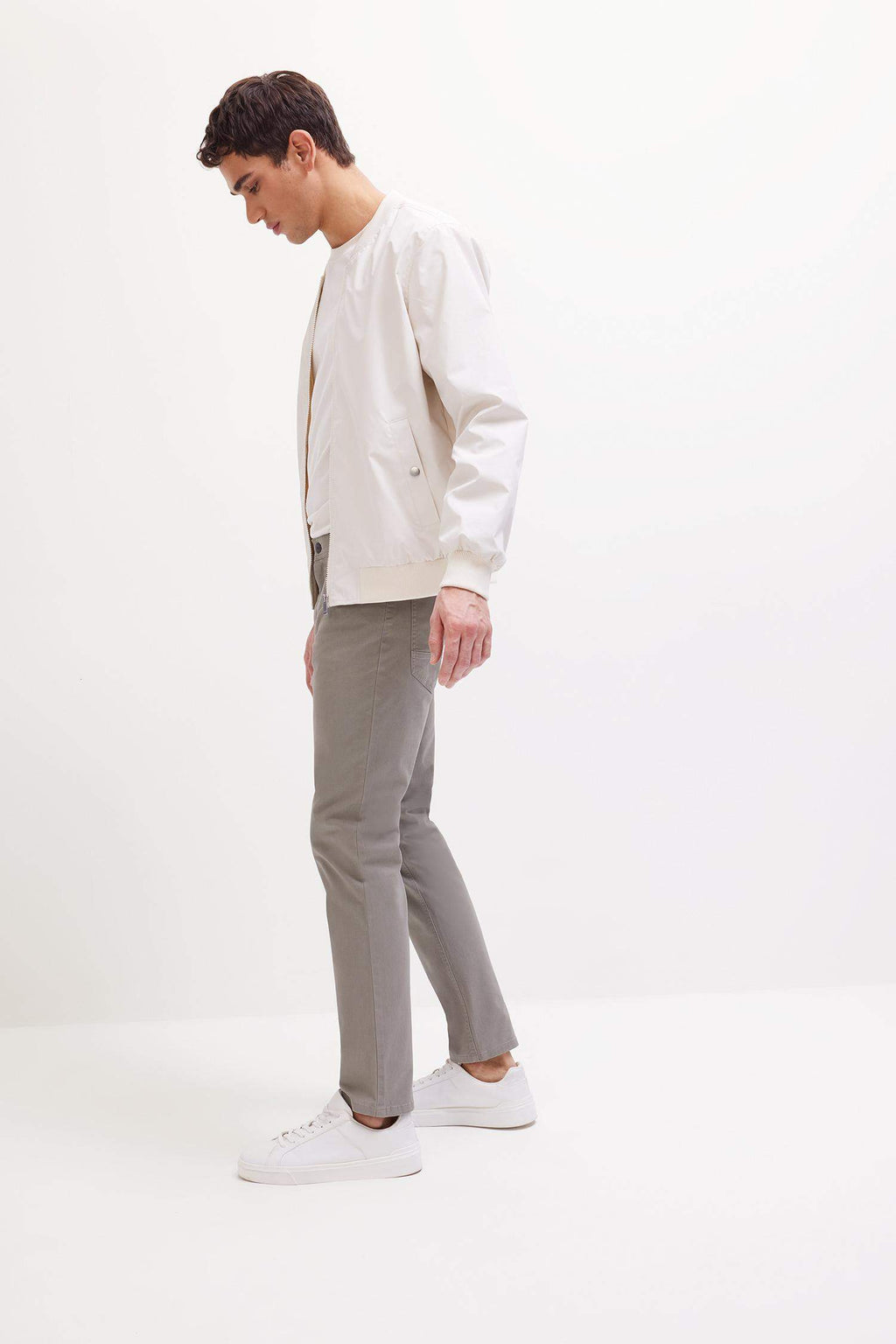 Super Skinny Hem Gabardine Chino Pants